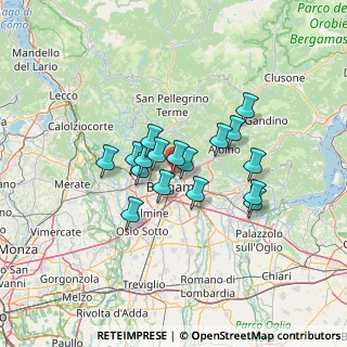 Mappa Circonvallazione Fabriciano, 24123 Bergamo BG, Italia (9.71)