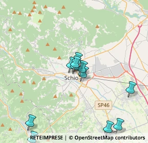 Mappa Via Gaminella, 36015 Schio VI, Italia (3.83636)