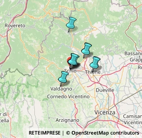 Mappa Via Gaminella, 36015 Schio VI, Italia (5.72917)