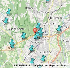 Mappa Via Cascina Rinascente, 22060 Carugo CO, Italia (2.2825)