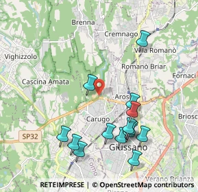 Mappa Via Cascina Rinascente, 22060 Carugo CO, Italia (2.11714)