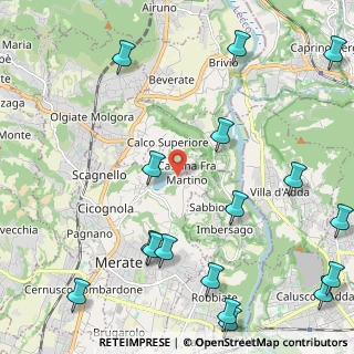 Mappa Via Augusto Righi, 23807 Merate LC, Italia (3.06412)