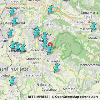 Mappa Via Santa Apollonia, 23873 Missaglia LC, Italia (2.632)