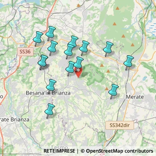 Mappa Via Santa Apollonia, 23873 Missaglia LC, Italia (3.69667)