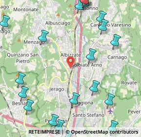 Mappa Via Alessandro Volta, 21041 Albizzate VA, Italia (3.039)