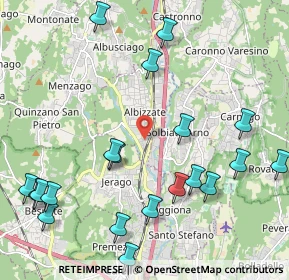 Mappa Via Alessandro Volta, 21041 Albizzate VA, Italia (2.6005)