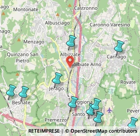 Mappa Via Alessandro Volta, 21041 Albizzate VA, Italia (3.17417)