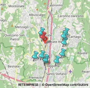 Mappa Via Alessandro Volta, 21041 Albizzate VA, Italia (1.50818)