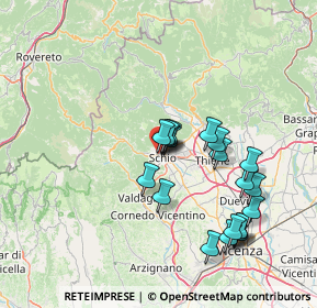 Mappa Via Monte Valbella, 36015 Schio VI, Italia (13.7305)