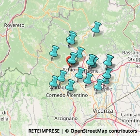 Mappa Via F. Baratto, 36015 Schio VI, Italia (10.419)