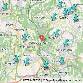 Mappa Via Rienti, 22063 Cantù CO, Italia (3.24438)