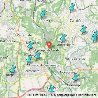 Mappa Via Rienti, 22063 Cantù CO, Italia (3.05308)