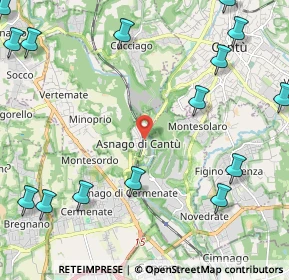 Mappa Via Rienti, 22063 Cantù CO, Italia (3.162)