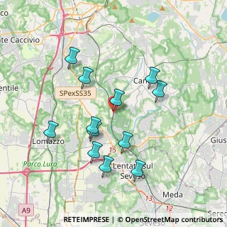 Mappa Via Rienti, 22063 Cantù CO, Italia (3.57833)