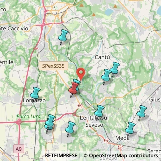 Mappa Via Rienti, 22063 Cantù CO, Italia (4.91333)