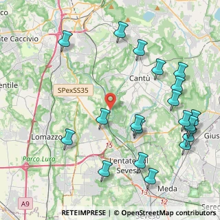 Mappa Via Rienti, 22063 Cantù CO, Italia (5.167)
