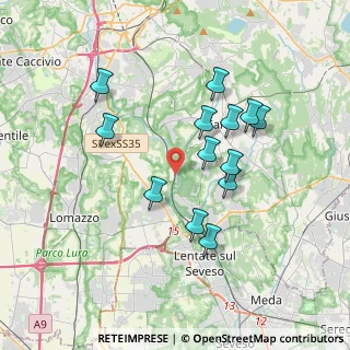 Mappa Via Rienti, 22063 Cantù CO, Italia (3.28154)