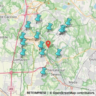 Mappa Via Rienti, 22063 Cantù CO, Italia (3.75071)