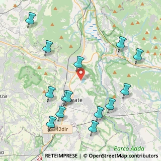 Mappa Via Alessandro Volta, 23807 Merate LC, Italia (4.77714)