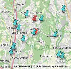 Mappa Via Ronco, 21040 Carnago VA, Italia (2.45214)