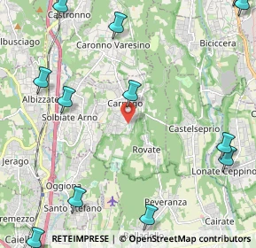 Mappa Via Ronco, 21040 Carnago VA, Italia (3.225)