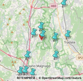 Mappa Via Ronco, 21040 Carnago VA, Italia (4.42727)