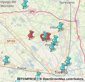 Mappa Via Giovanbattista Cicogna, 31050 Ponzano Veneto TV, Italia (5.21143)