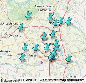 Mappa Via Giovanbattista Cicogna, 31050 Ponzano Veneto TV, Italia (7.10684)