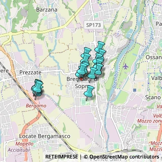 Mappa Via Enrico Rampinelli, 24030 Brembate di Sopra BG, Italia (0.592)