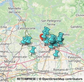 Mappa Via Enrico Rampinelli, 24030 Brembate di Sopra BG, Italia (9.355)