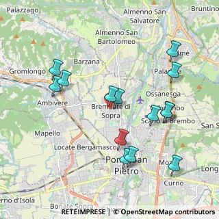 Mappa Via Enrico Rampinelli, 24030 Brembate di Sopra BG, Italia (2.05)