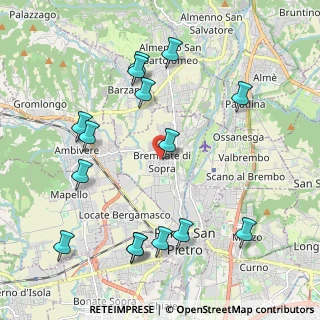 Mappa Via Sorte, 24030 Brembate di Sopra BG, Italia (2.34867)