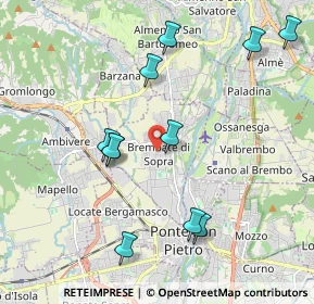 Mappa Via Enrico Rampinelli, 24030 Brembate di Sopra BG, Italia (2.09636)