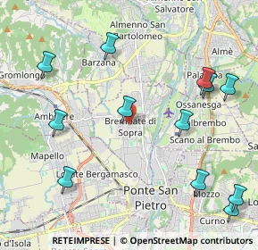 Mappa Via Enrico Rampinelli, 24030 Brembate di Sopra BG, Italia (2.5575)