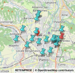 Mappa Via Enrico Rampinelli, 24030 Brembate di Sopra BG, Italia (1.7475)