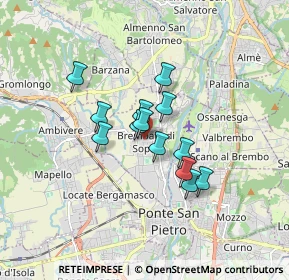 Mappa Via Enrico Rampinelli, 24030 Brembate di Sopra BG, Italia (1.16385)