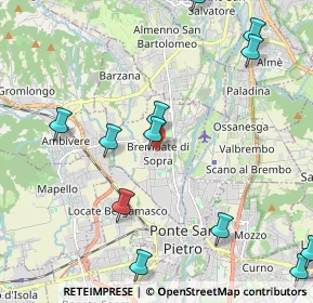Mappa Via Enrico Rampinelli, 24030 Brembate di Sopra BG, Italia (2.65583)