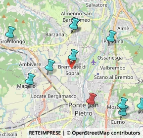 Mappa Via Enrico Rampinelli, 24030 Brembate di Sopra BG, Italia (2.56)