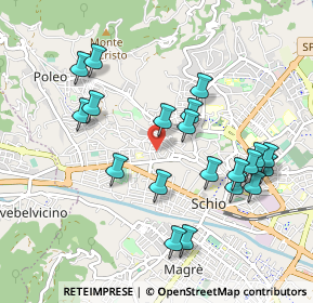 Mappa Vicolo Padre Vittorino da Villarazzo, 36015 Schio VI, Italia (0.9715)