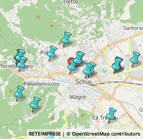 Mappa Vicolo Padre Vittorino da Villarazzo, 36015 Schio VI, Italia (2.3065)