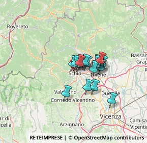 Mappa Vicolo Padre Vittorino da Villarazzo, 36015 Schio VI, Italia (8.14294)