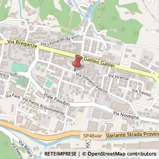 Mappa Via Giovanni Pascoli,  44, 36036 Torrebelvicino, Vicenza (Veneto)