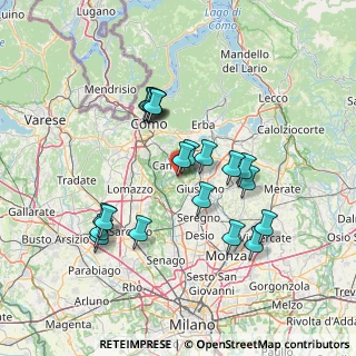 Mappa Centro Commerciale Mirabello, 22063 Cantù CO, Italia (13.2515)