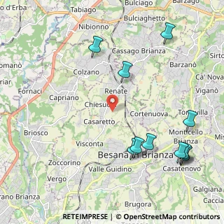 Mappa Via della Cascina Angelica, 20838 Renate MB, Italia (2.61)