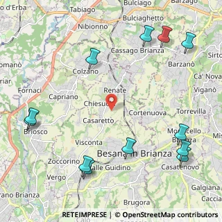 Mappa Via della Cascina Angelica, 20838 Renate MB, Italia (2.915)