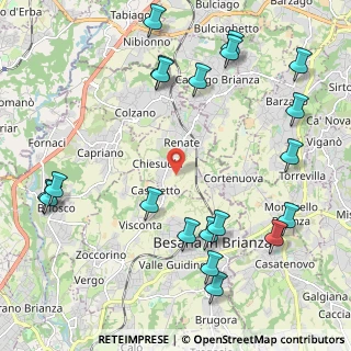 Mappa Via della Cascina Angelica, 20838 Renate MB, Italia (2.683)