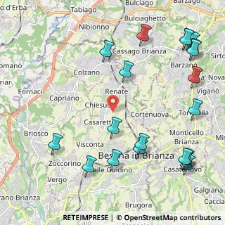 Mappa Via della Cascina Angelica, 20838 Renate MB, Italia (2.8275)