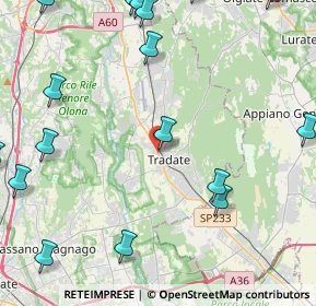 Mappa Via Tito Speri, 21049 Tradate VA, Italia (6.566)