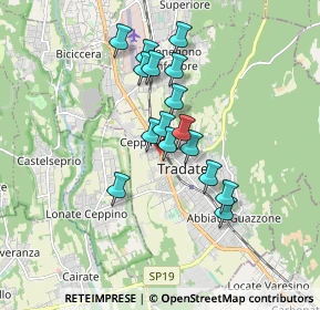 Mappa Via Tito Speri, 21049 Tradate VA, Italia (1.39063)