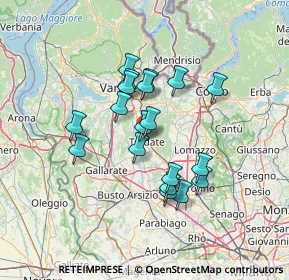 Mappa Via Tito Speri, 21049 Tradate VA, Italia (11.07632)